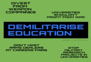 Demilitarise education 