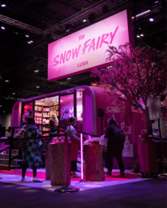 Pink Snow Fairy Pop-Up Display